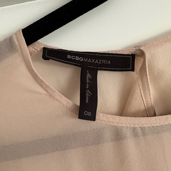 BCBG Max Azria Pastel Pink Tulle Ruffle Minidress - Picture 2 of 2